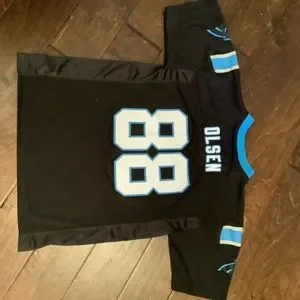 NFL Shirts Tops Carolina Panthers Youth Large Jersey Greg Olsen 88 Euc Poshmark